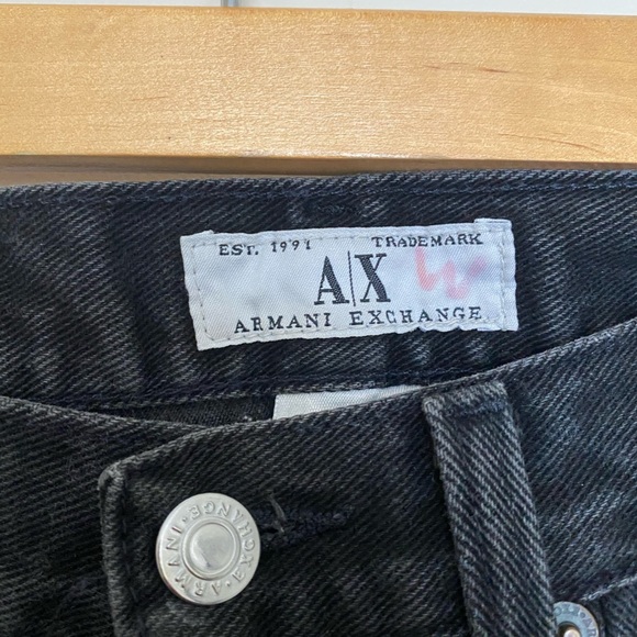 Vintage Armani Exchange Black Denim Jeans - Picture 5 of 6